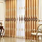 2017jjcl004b1s5496 Vogol Customized Simple Chenille Jacquard Blackout Window Curtains