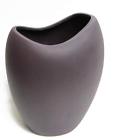 21095 Napco Ceramic Oval Vase Large Purple 099278210952