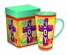 22218 Divinity Boutique New Inspirational Stoneware Mug Joy Multicolor 759830222181