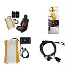4321718203 Motosupply Seats Universal Carbon Fiber Pattern Heated Heater 711707919594
