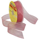91605-25-022 Morex Ribbon Wired Chiffon With Spool Dusty Rose 750265170597