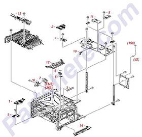 Rm1-5614-000cn Az Hp Right Scissors Hinge Assy