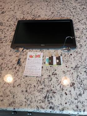 2p4wyz1 Dell Latitude 5540 15.6 Inch Lcd Complete Lid Display And Hinge Covers