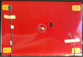 75vyr Dell Hd Lcd Display Top Cover Assembly / Red