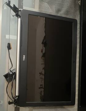 Dell D4199-fpc Lcd Panel D4199 Fpc For Laptop Black Silver With Hinges And Cables