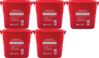 Kp196rd San Jamar Carlisle Commercial Cleaning Bucket Quart Red 757753110509