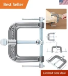Olympia Tools 3-WAY Edging Clamp, 38-192 Malleable Iron, Durable Black Finish. Fixed Price $18.04.