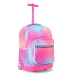 J World Sunrise Rolling Backpack With Wheels For School, 18X13X9 Inches. Fixed Price $83.55.