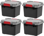 Iris Usa 4 Pack Trailbox, 8 Gallon Lockable Storage Trunk Truck Bed Bin Hea. Fixed Price $211.48.