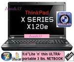 Lenovo Thinkpad X120E E-350 11.6" Ultra-portable Netbook Laptop + Good Battery. Fixed Price $119.95.