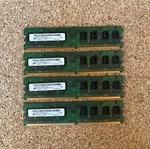 4GB(4X1GB) PC2 6400 DDR2-800 Micron MT8HTF12864AZ-800H1 Hp 404574-888 Memory Kit. Fixed Price $24.99.