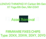 Lenovo X1 Carbon 9TH Gen, Yoga 6TH Bios Chip NM-D341 20XX 20XW 20XY 20Y0. Fixed Price $26.88.