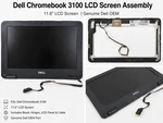 Dell Chromebook 3100 Lcd Screen Assembly 11.6" 1366X768 Matte 16:9 Black. Fixed Price $25.00.