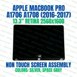 Apple Macbook Pro 13" A1708 MPXQ2LL/A Mid 2017 Retina Screen Lcd Assembly. Fixed Price $259.88.