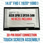 Lcd Touch Screen Digitizer Assembly Bezel Acer Spin SP314-54N-58Q7 N19W2. Fixed Price $161.02.