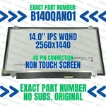 Hp Elitebook 1040 G3 Lcd Screen Panel B140QAN01 V.1 Qhd. Fixed Price $101.17.