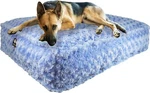 Bessie And Barnie Blue Sky Luxury Extra Plush Faux Fur Rectangle Pet/dog Bed. Fixed Price $155.00.