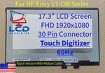 Hp 17-CW0023DX 17.3" Fhd 1920X1080 60HZ Touch Digitizer Laptop Lcd Screen. Fixed Price $189.99.