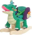 Labebe Child Rocking Horse Toy, Stuffed Animal Rocker, Green Crocodile Plush. Fixed Price $155.00.