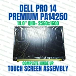 Dell Pro Premium PA14250 14.0" Qhd+ Complete Hinge Up Touch Screen Assembly. Fixed Price $500.00.