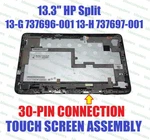 Hp Split 13-G210DX 13.3" Lcd Touch Screen Hd Display Assembly 737697-001. Fixed Price $80.00.
