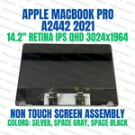 Macbook Pro 14" 2021 Space Grey Display Assembly Apple 661-32207 Oem. Fixed Price $581.00.