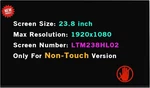 23.8" For Hp Pavilion 24-R114 24-R124 939247-001 LTM238HL02 Fhd Non-touch. Fixed Price $189.99.