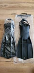 Apeks RK3 Fins With Aqua Lung EV04 Drysuit Boots. Fixed Price $250.00.