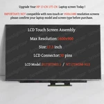 For Hp 17T-CN300 17-CN3625DS Lcd Touch Screen NT173WDM-N15 Display. Fixed Price $217.35.