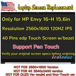 N13379-001 For Hp Envy 16-H1023DX 2560X1600 120HZ Ips 16IN 40PIN New Lcd Screen. Fixed Price $174.28.
