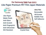 Paper Feel Matte Film Anti-glare Screen For Samsung T800 Tab S10.5. Fixed Price $17.99.