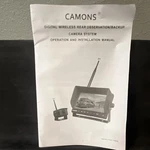 Camons Digital Wireless 7" Lcd Rear View Monitor Kit With 1080P Camera Universal. Fixed Price $39.98.