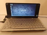 Sony Vaio PCG-1Q1L 8" Mini Laptop Windows Vista 60HD 2GB Ram & VGP-DA10 Adapter. Fixed Price $299.95.