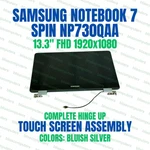 Samsung Spin 13.3" NP730QAA Fhd Lcd Touch Screen Complete Assembly. Fixed Price $400.00.