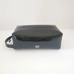 Michael Kors Travel Medium Cosmetic Case Makeup Bag Black Mk Faux Patent Leather. Fixed Price $55.75.