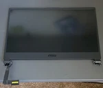 Msi Lcd Panel Screen Assembly MS1601 KTN-3040106-H39 Black With Hinges Cable. Fixed Price $54.00.
