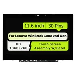 11.6" For Lenovo Winbook 300E 2ND Gen 81M9 Lcd Touch Screen W/ Bezel 5D10T45069. Fixed Price $59.00.