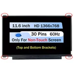N116BGE-EB2 REV.C5 11.6" Hd Led Lcd Screen Display Top And Bottom Brackets. Fixed Price $35.00.