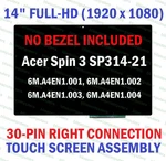 Lcd Touch Screen Digitizer Display Assembly Acer Spin SP314-21-R56W N19W2. Fixed Price $180.00.