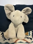 Baby Gund Animated Flappy The Elephant Plush Gray 12" Peek Boo Ears Hang Low. Fixed Price $12.99.