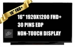 Innolux N160JCE-ELL 16" Non Touch Wuxga 30 Pin Ips Laptop Lcd Screen Display. Fixed Price $74.50.