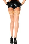 Sexy Music Legs Sheer Cuban Heel Thick Lace Tops Back Seam Thigh Highs Stockings. Fixed Price $10.76.