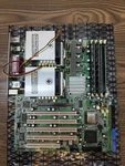 Vintage Asus Pp-dlw 1.04 Dual 2.4 Xeon Socket 604 E7505 Server Atx Board 2GB Ram. Fixed Price $200.00.