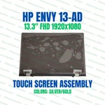 Hp Envy 13-AD010NR Lcd 13.3" Fhd Touch Screen Display Assembly Hinge Up. Fixed Price $180.00.