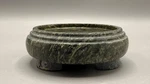 Vtg Footed Green Marble Candle Holder Hand-carved Decorative. Fixed Price $24.98.
