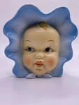 Vintage Head Vase Planter Napco Baby Blue Bonnet Ceramic Mcm Decor. Fixed Price $29.99.