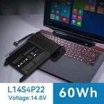 L14M4P23 L14S4P22 Battery 60WH For Lenovo Ideapad Y701 Y700-14ISK Y700-15ISK. Fixed Price $30.85.