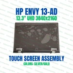928479-001 Hp 13-AD Uhd 4K Lcd Touch Screen Display Assembly Whole Hinge Up. Fixed Price $180.00.