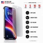 Anti-glare Matte Soft Screen Protector For All Iphones 3/5/10/15 Pack. Fixed Price $18.95.