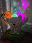 Infantino 3-IN-1 Musical Soother And Night Light Projector Grey Fox Baby. Fixed Price $26.99.